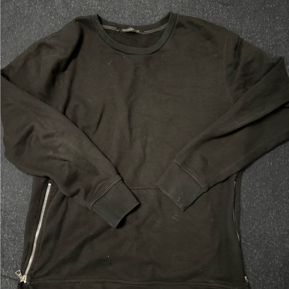 John Elliott Men’s Black Side Zip Sweater Size 3 - Picture 1 of 4